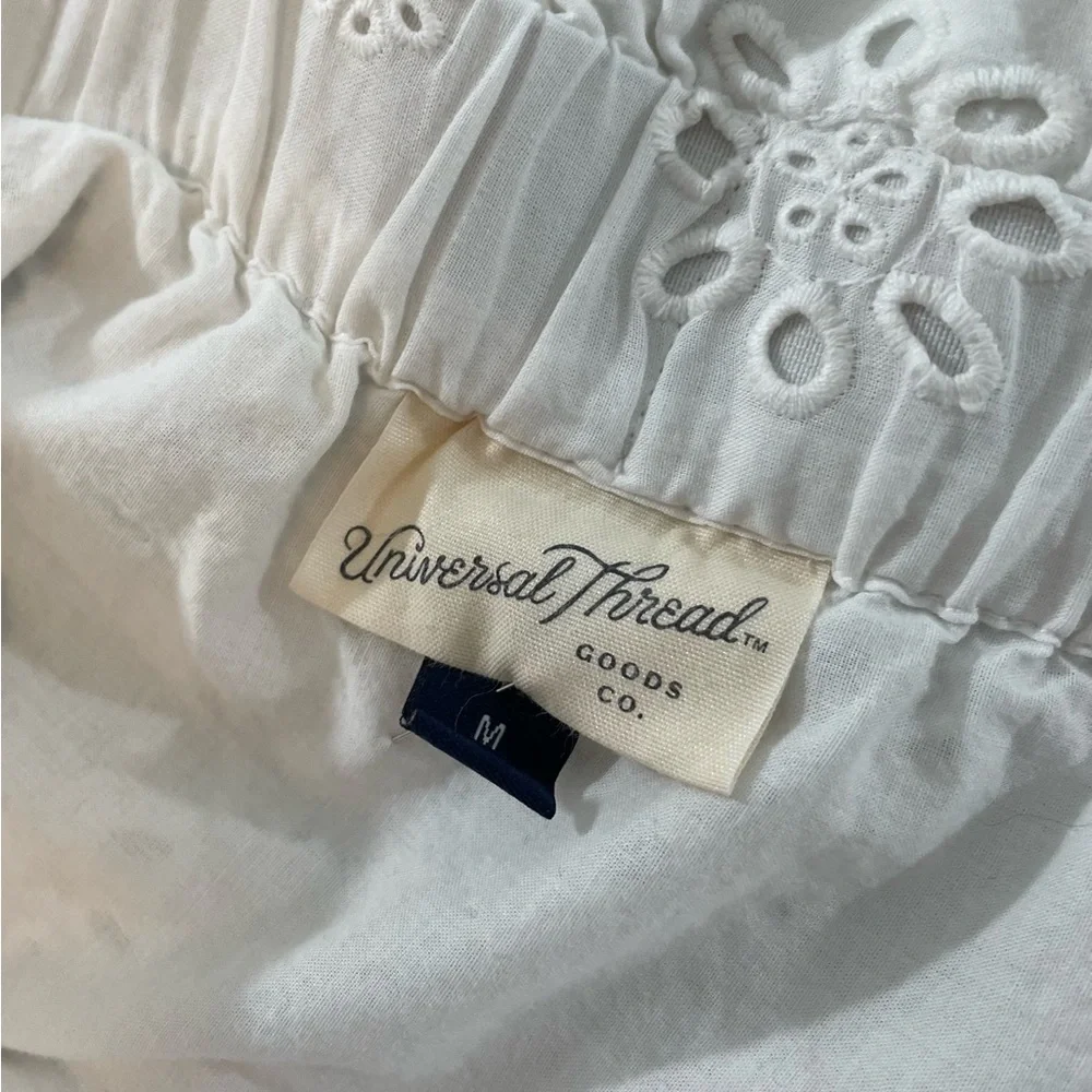 Universal Thread White Eyelet A-Line Skirt - Picture 8 of 8